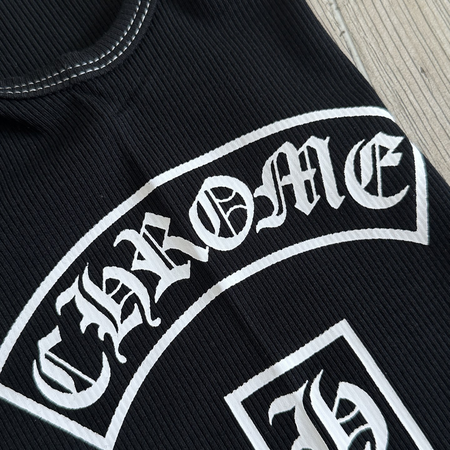 Chrome Hearts CH 克罗心  后背大十字架 白线边 黑色 女款