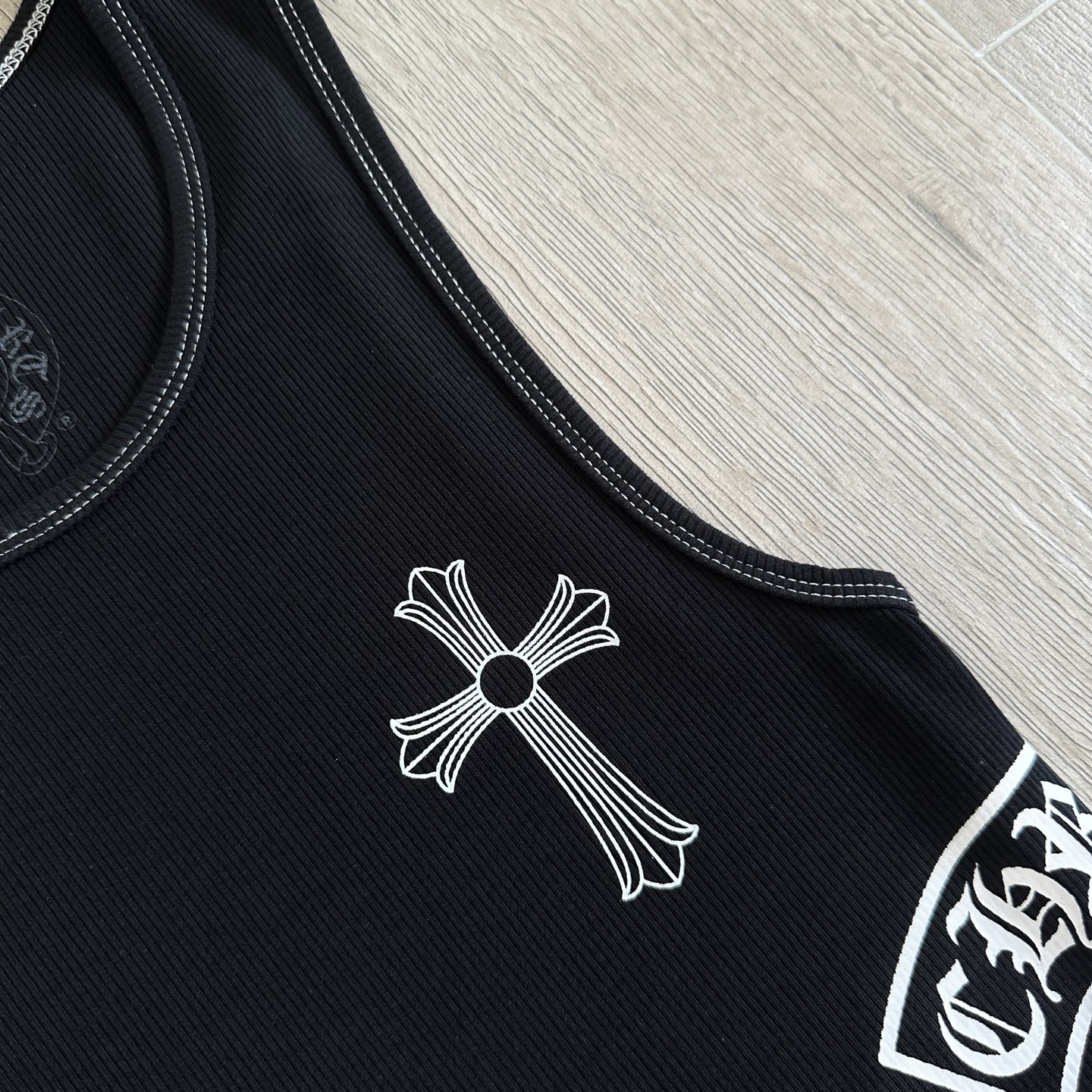 Chrome Hearts CH 克罗心  后背大十字架 白线边 黑色 女款