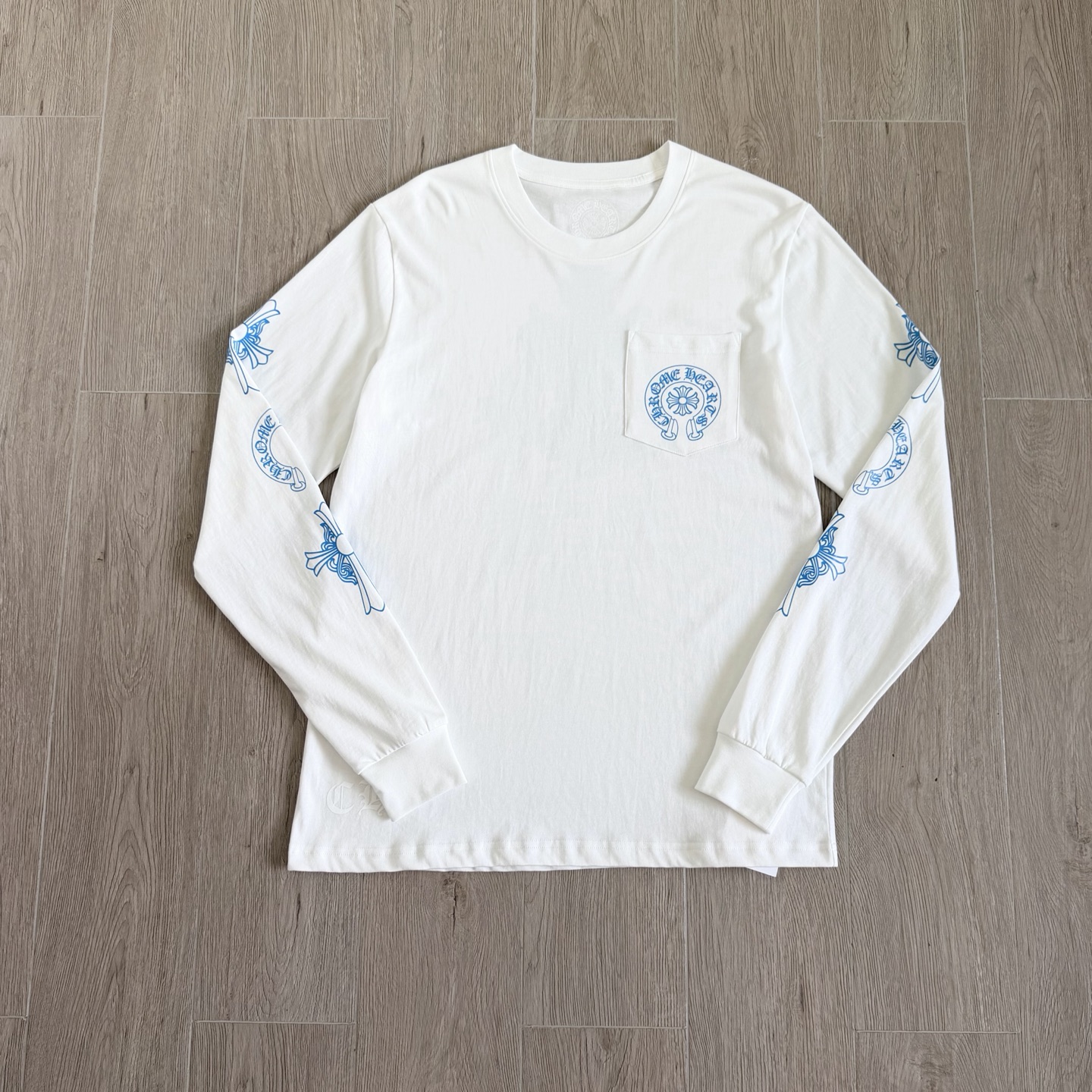 Chrome Hearts 克罗心 CH  长袖 T恤  蓝色 后三十字架