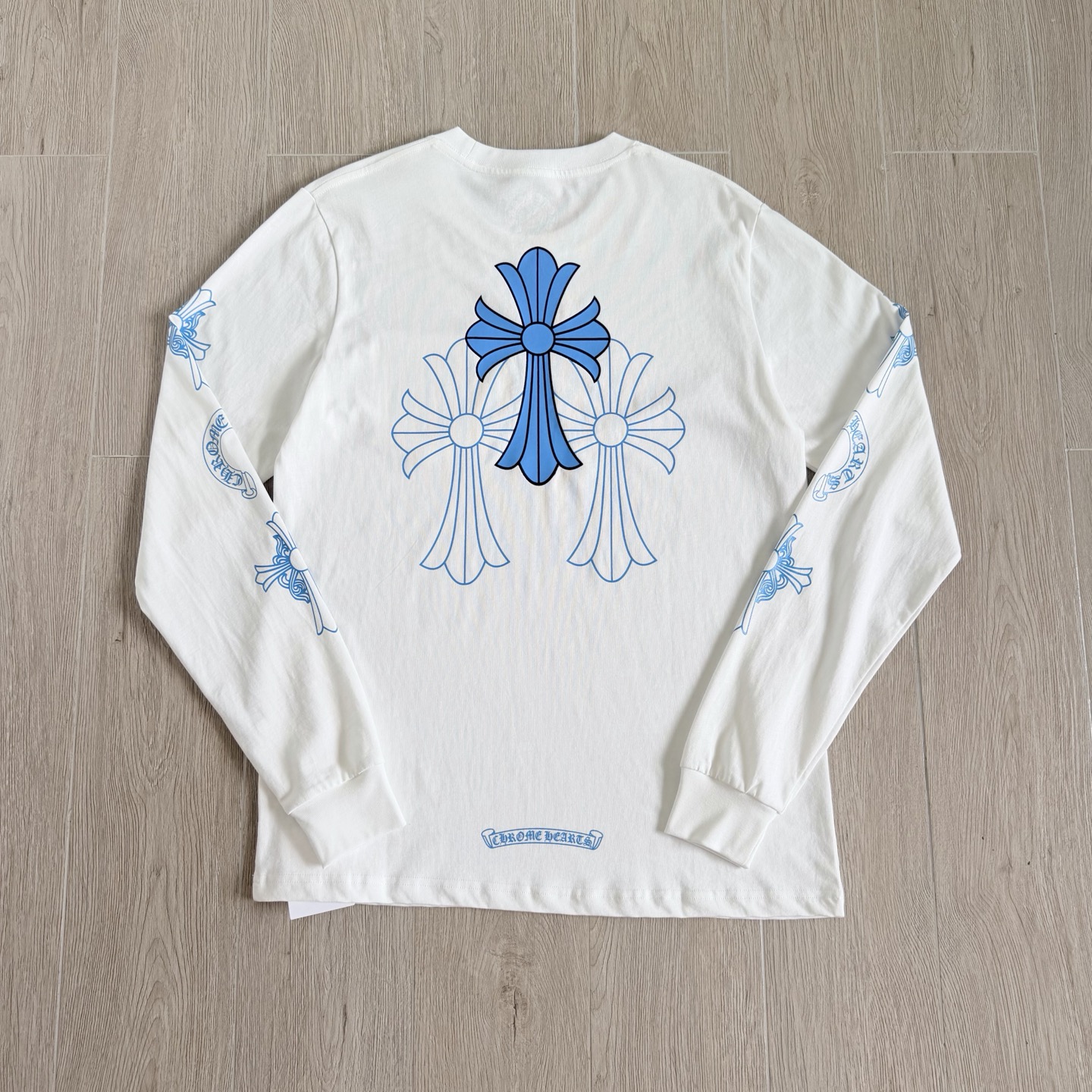 Chrome Hearts 克罗心 CH  长袖 T恤  蓝色 后三十字架
