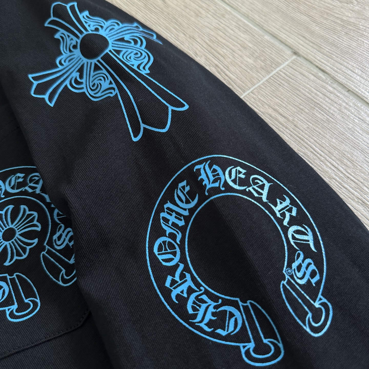 Chrome Hearts 克罗心 CH  长袖 T恤  蓝色 后三十字架