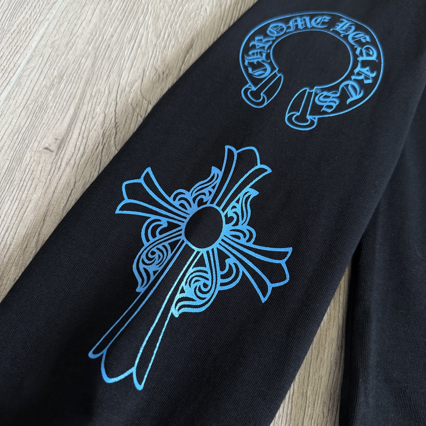 Chrome Hearts 克罗心 CH  长袖 T恤  蓝色 后三十字架