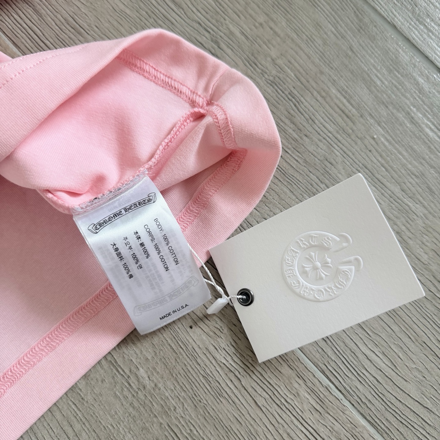 Chrome Hearts CH 克罗心 短款十字架  T恤 女款  粉色