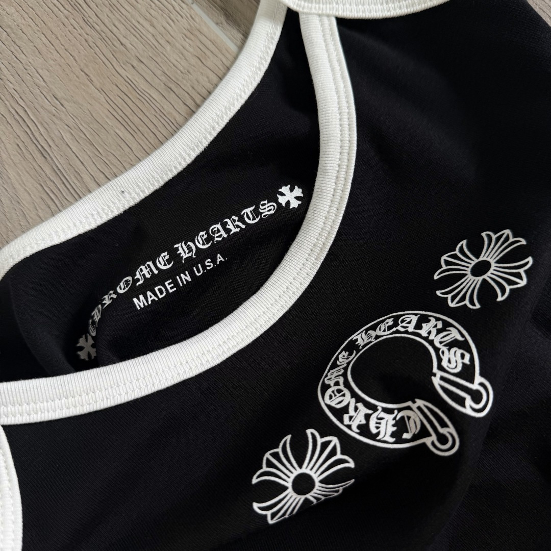 Chrome Hearts CH 女款 复古 横幅十字架 马蹄 弹性 吊带裙 女款