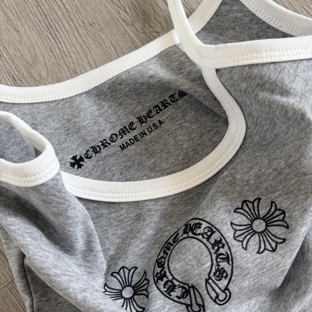Chrome Hearts CH 女款 复古 横幅十字架 马蹄 弹性 吊带裙 女款