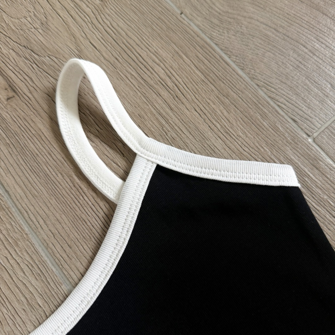 Chrome Hearts CH 女款 复古 横幅十字架 马蹄 弹性 吊带背心 短款