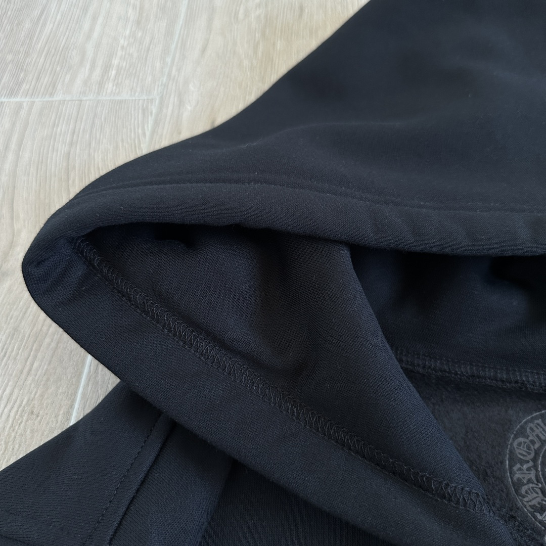 925纯银 Chrome Hearts CH克罗心 经典 印花 拉链卫衣 外套  男女同款 黑色 荧光绿 马蹄 十字 A5  