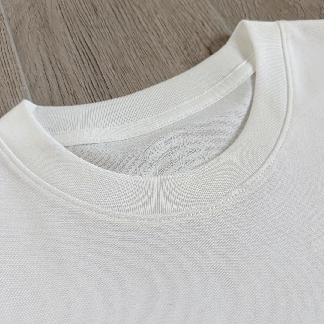 Chrome Hearts CH 克罗心  圆领短袖 T恤 宝剑 渐变 马蹄 A0 白色 黑色