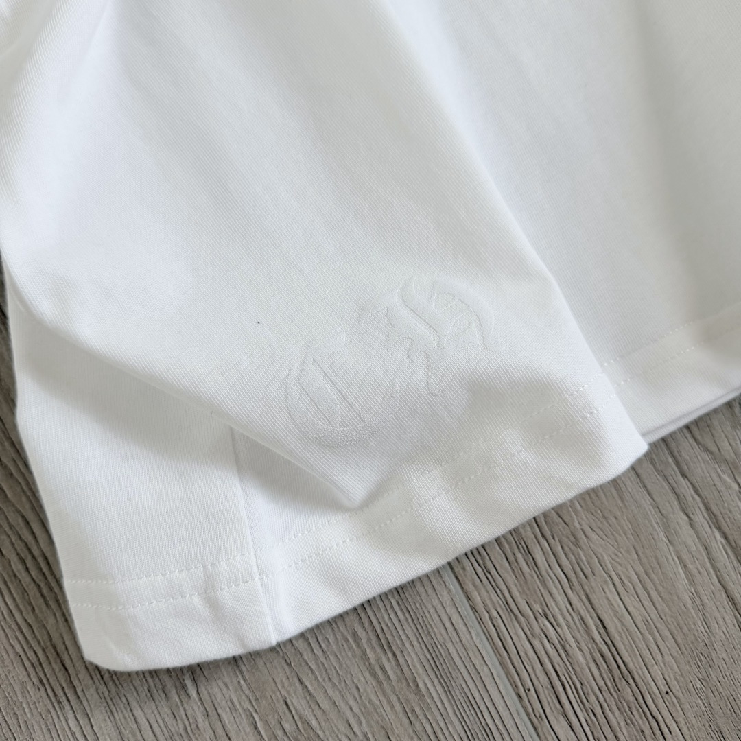 Chrome Hearts CH 克罗心  圆领短袖 T恤 宝剑 渐变 马蹄 A0 白色 黑色