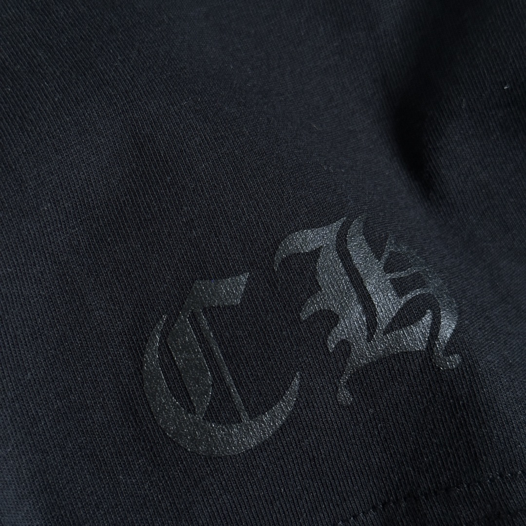 Chrome Hearts CH 克罗心  圆领短袖 T恤 宝剑 渐变 马蹄 A0 白色 黑色