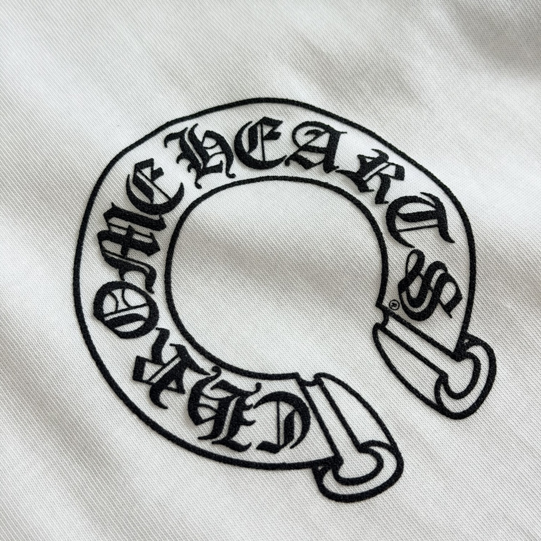 Chrome Hearts CH克罗心 长袖 袖子字体 后背大马蹄   黑白