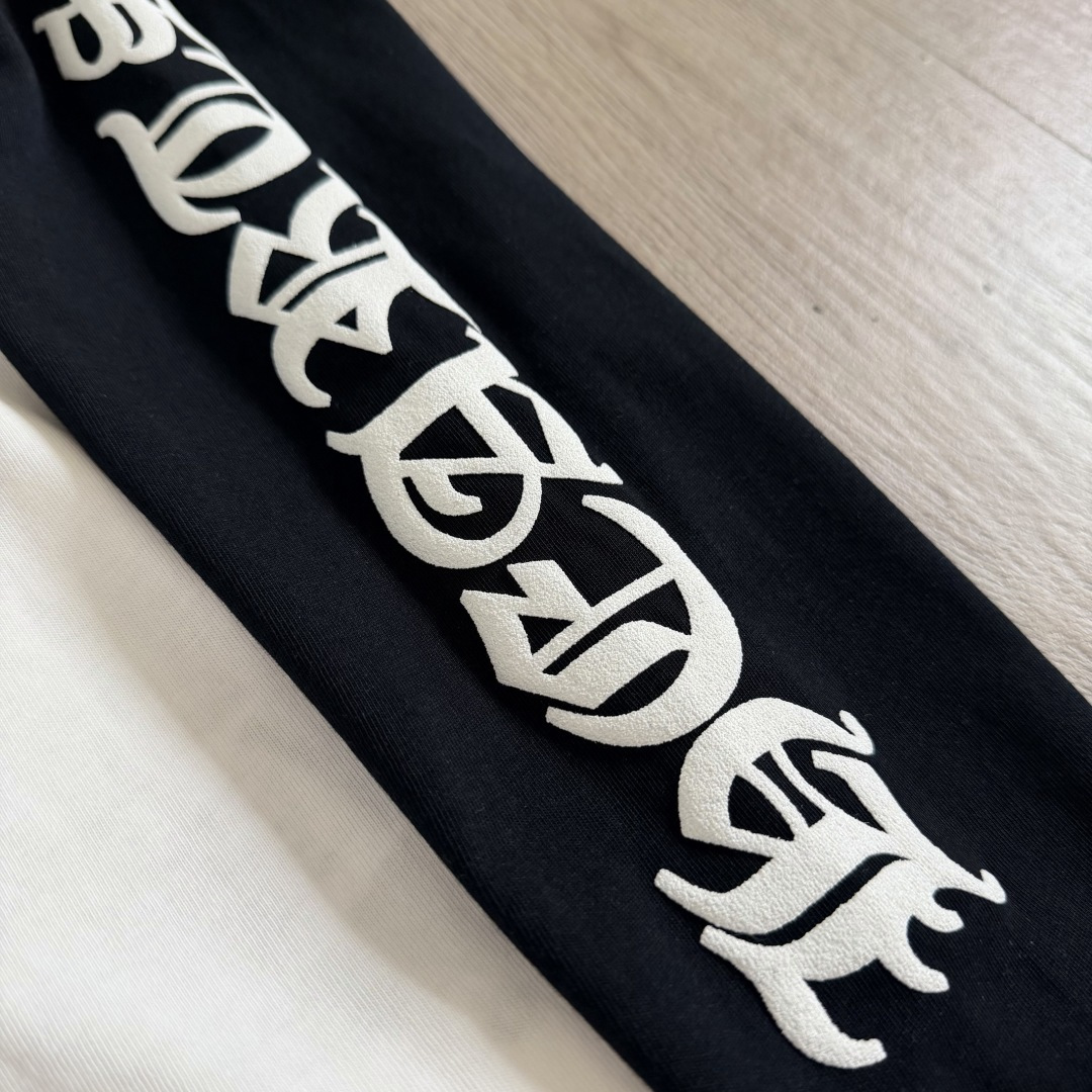 Chrome Hearts CH克罗心 长袖 袖子字体 后背大马蹄   黑白