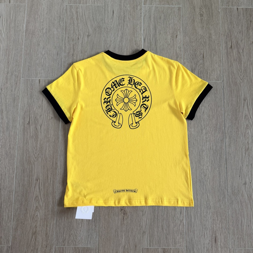 Chrome Hearts CH 女款 撞色横幅马蹄 短袖 