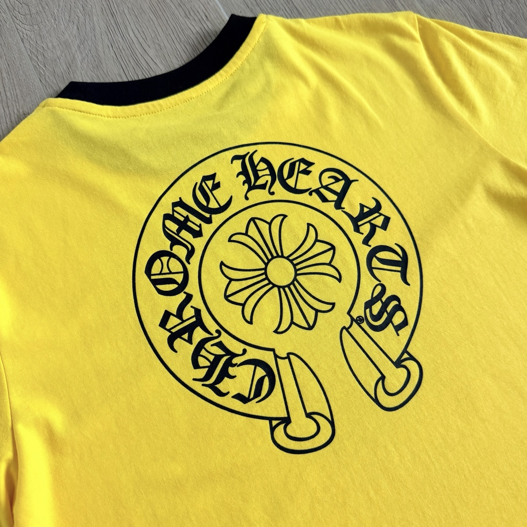 Chrome Hearts CH 女款 撞色横幅马蹄 短袖 