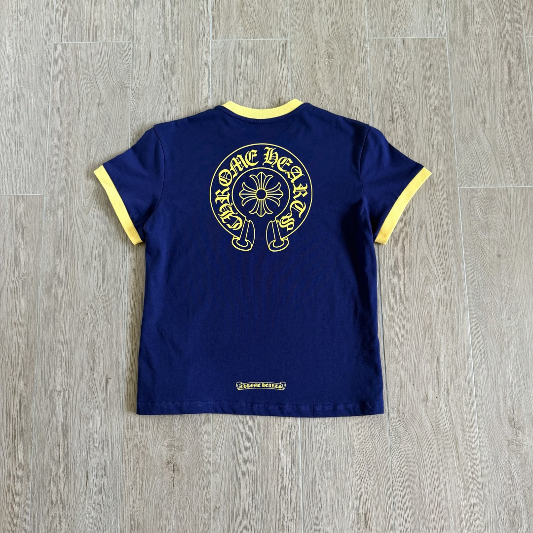 Chrome Hearts CH 女款 撞色横幅马蹄 短袖 