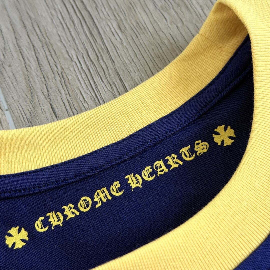 Chrome Hearts CH 女款 撞色横幅马蹄 短袖 