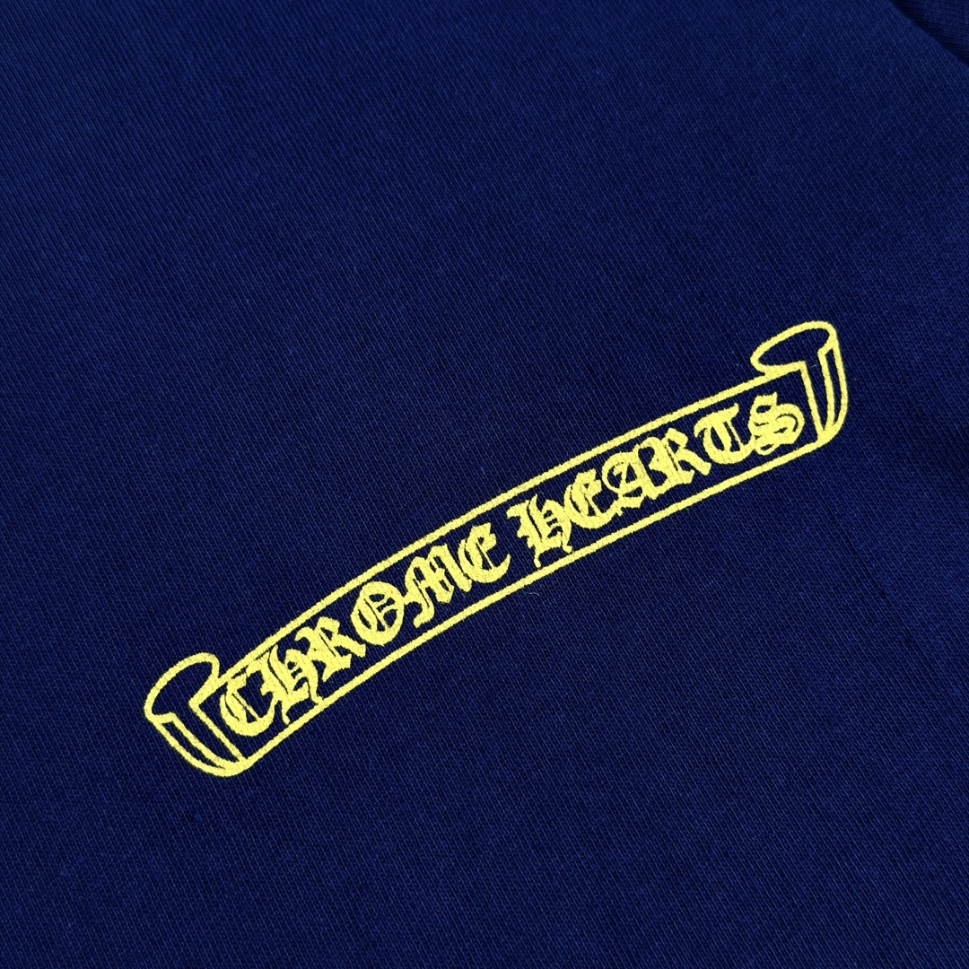Chrome Hearts CH 女款 撞色横幅马蹄 短袖 