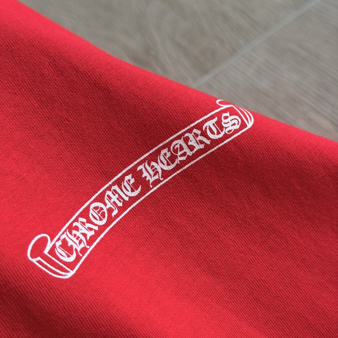 Chrome Hearts CH 女款 撞色横幅马蹄 短袖 