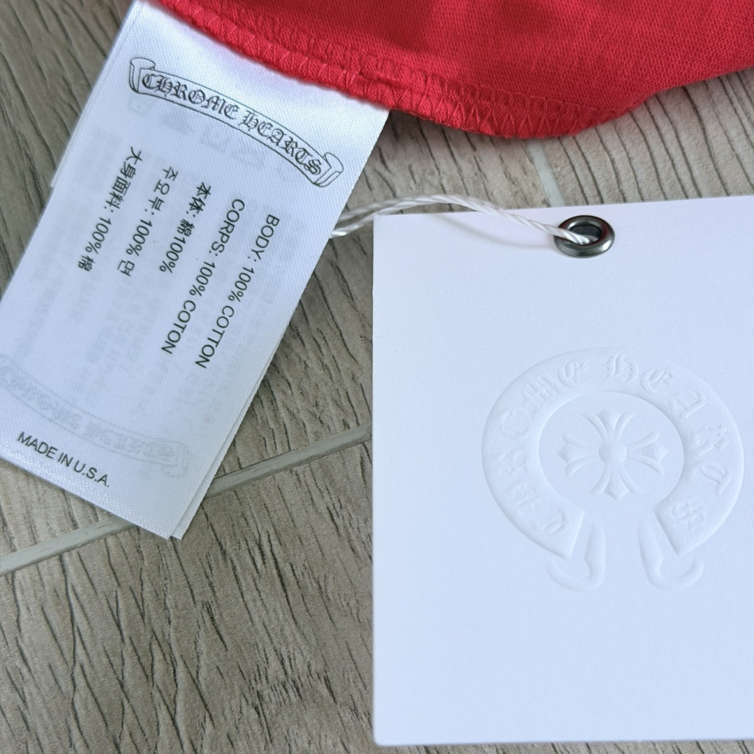 Chrome Hearts CH 女款 撞色横幅马蹄 短袖 