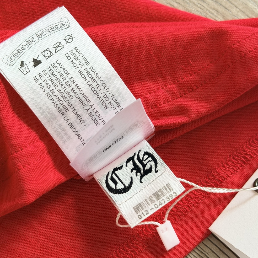 Chrome Hearts CH 女款 撞色横幅马蹄 短袖 