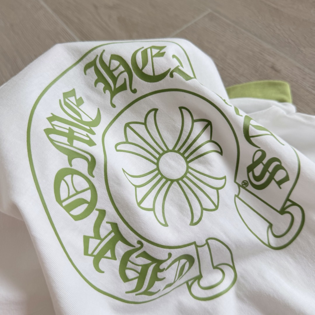 Chrome Hearts CH 女款 撞色横幅马蹄 短袖 