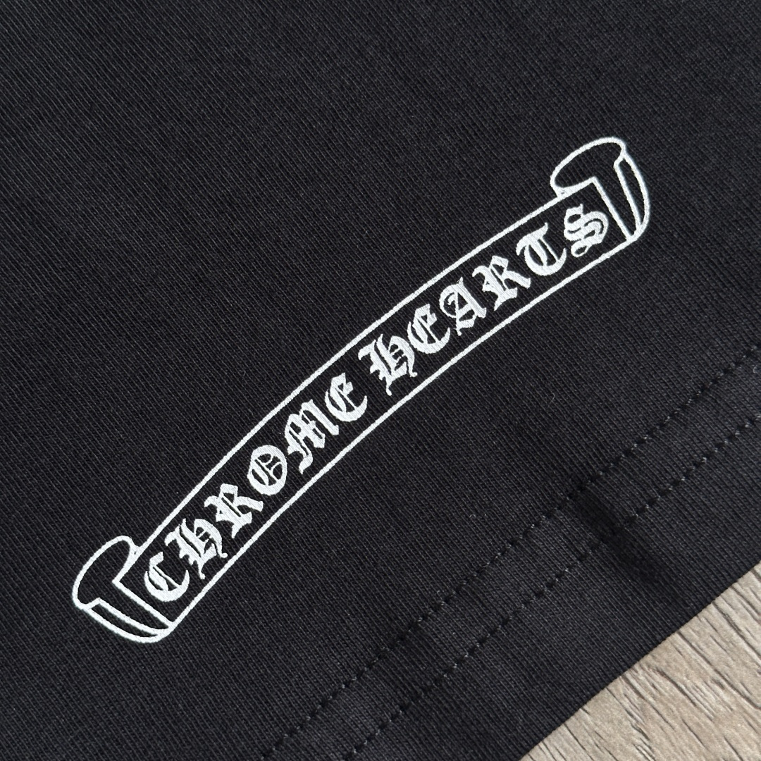 Chrome Hearts CH 女款 撞色横幅马蹄 短袖 