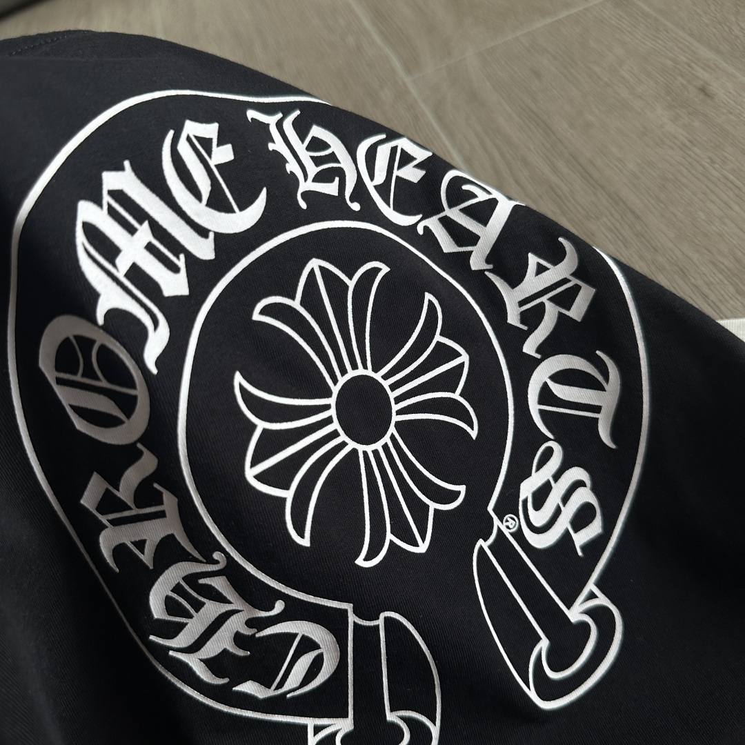 Chrome Hearts CH 女款 撞色横幅马蹄 短袖 