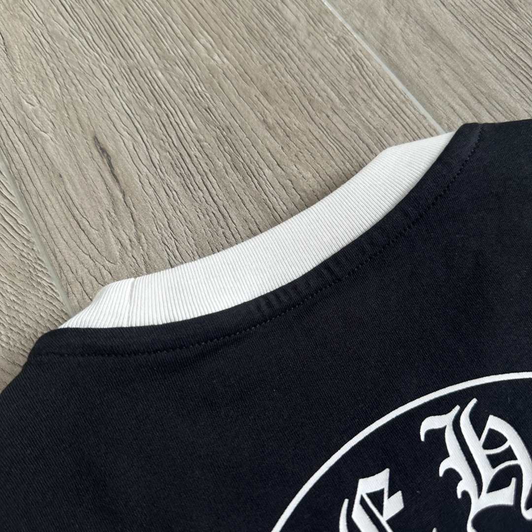 Chrome Hearts CH 女款 撞色横幅马蹄 短袖 