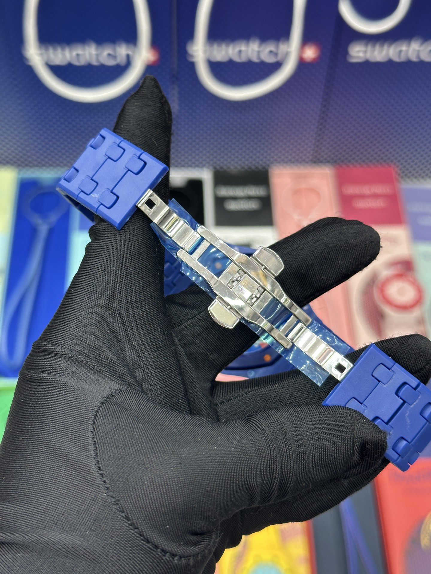 SWATCH 斯沃琪 x Audemars Piguet 爱彼 机械机芯Royal pop 多巴胺色彩时尚潮流学生情侣 男女同款 腕表 