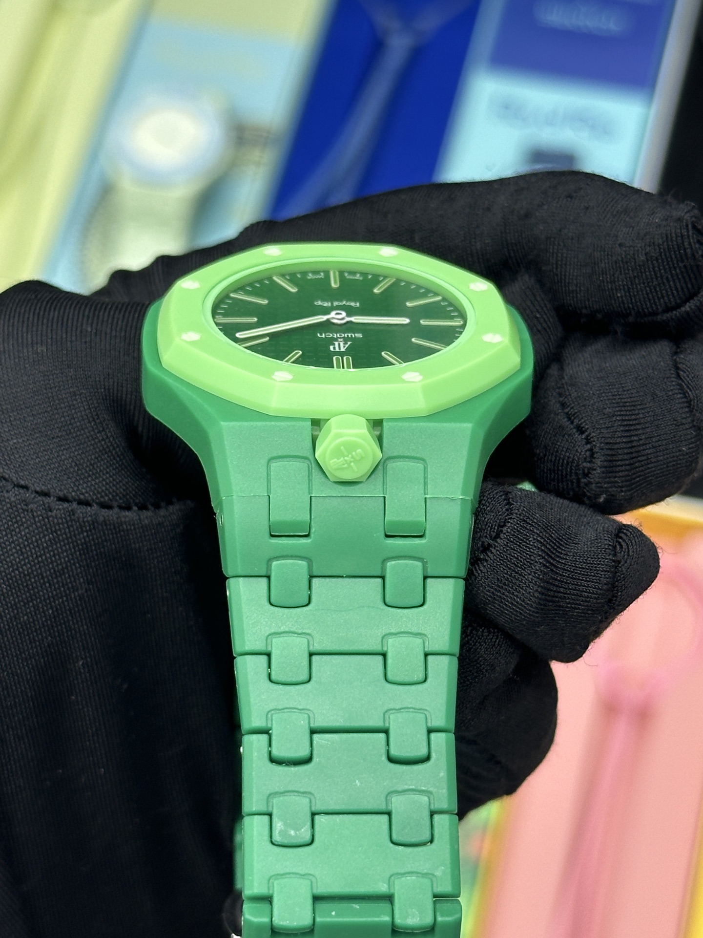 SWATCH 斯沃琪 x Audemars Piguet 爱彼 机械机芯Royal pop 多巴胺色彩时尚潮流学生情侣 男女同款 腕表 