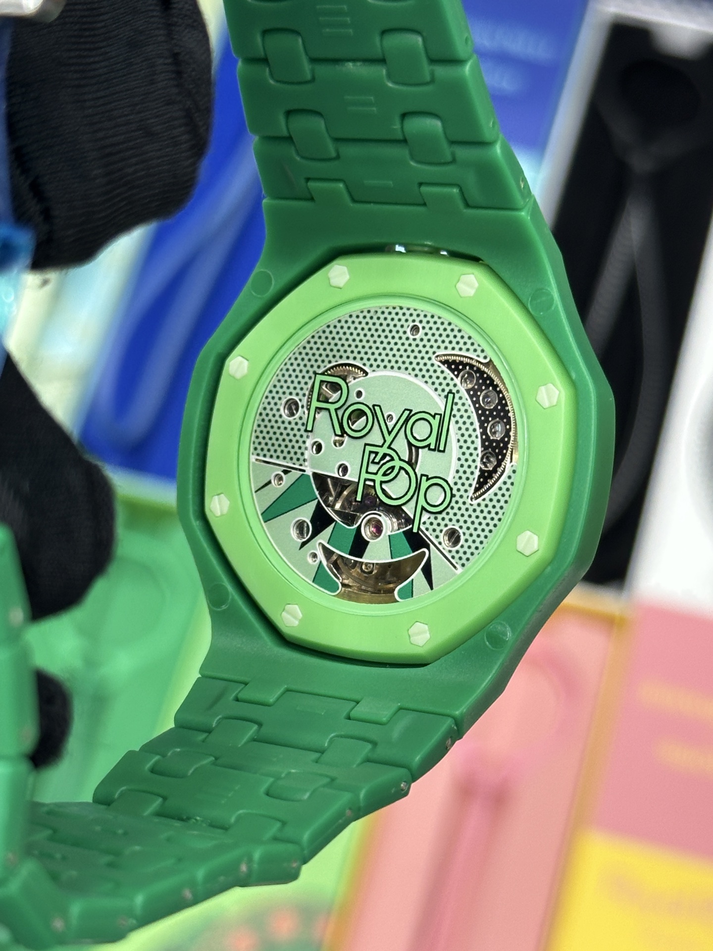 SWATCH 斯沃琪 x Audemars Piguet 爱彼 机械机芯Royal pop 多巴胺色彩时尚潮流学生情侣 男女同款 腕表 