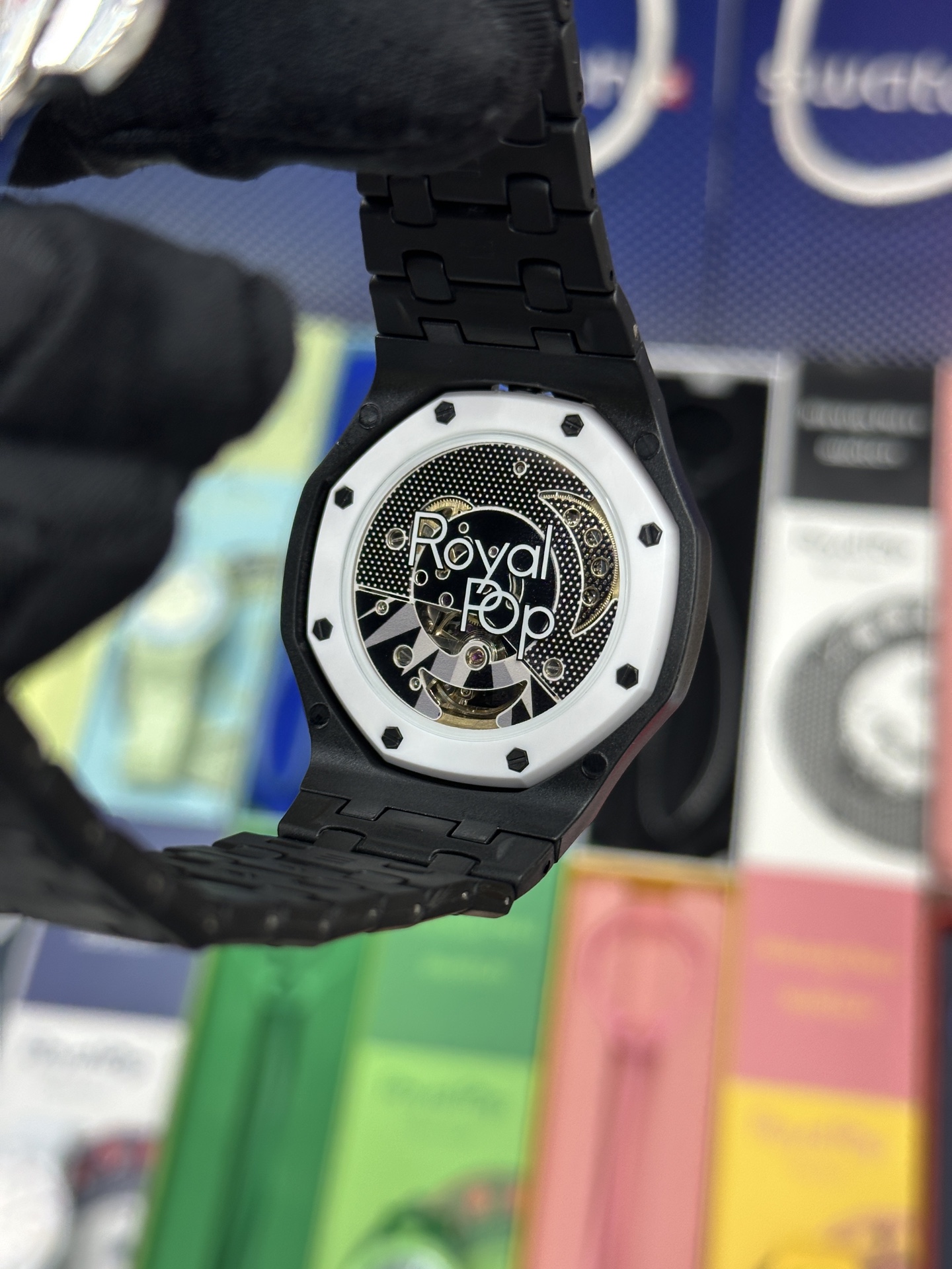 SWATCH 斯沃琪 x Audemars Piguet 爱彼 机械机芯Royal pop 多巴胺色彩时尚潮流学生情侣 男女同款 腕表 