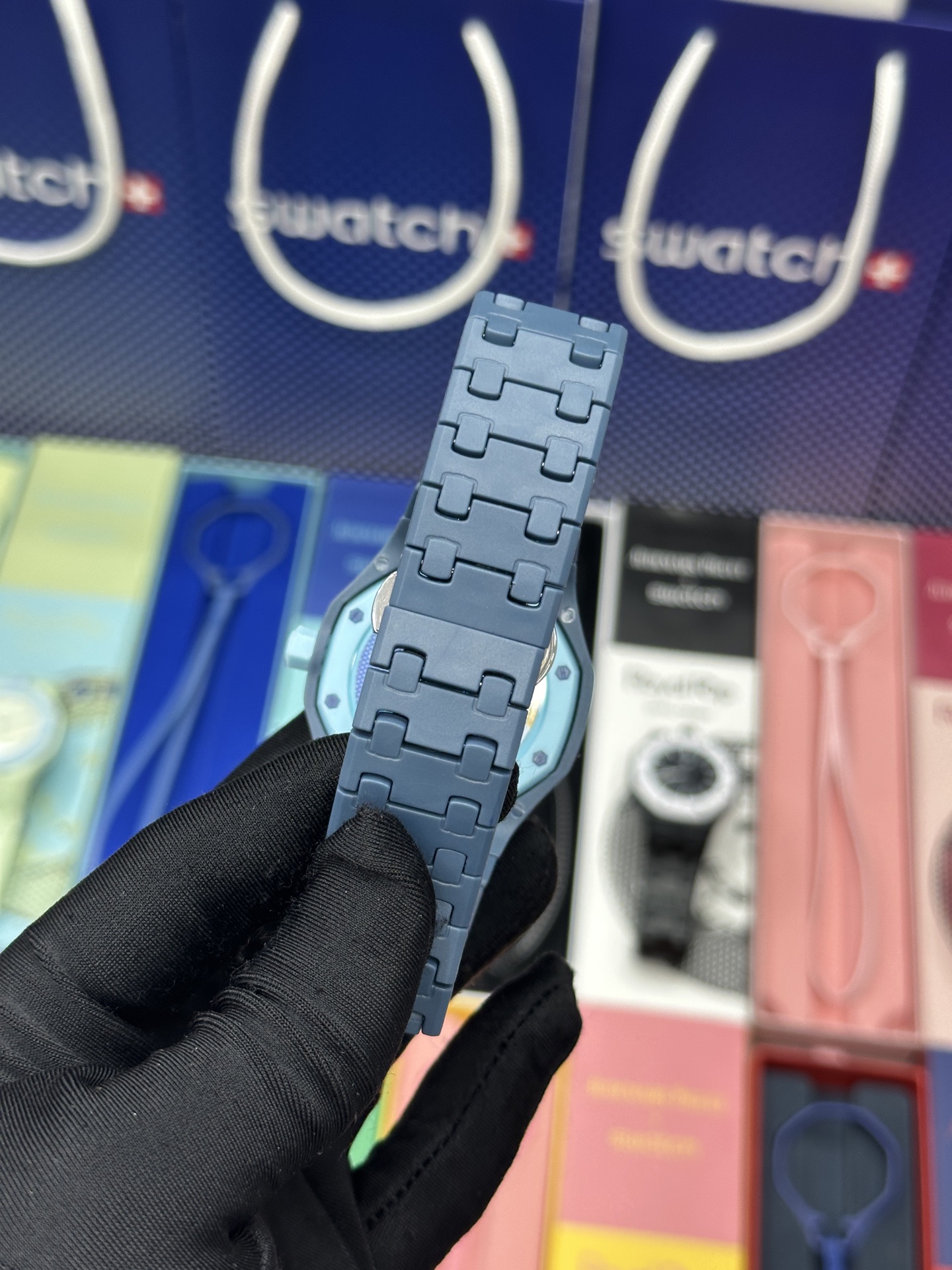 SWATCH 斯沃琪 x Audemars Piguet 爱彼 机械机芯Royal pop 多巴胺色彩时尚潮流学生情侣 男女同款 腕表 