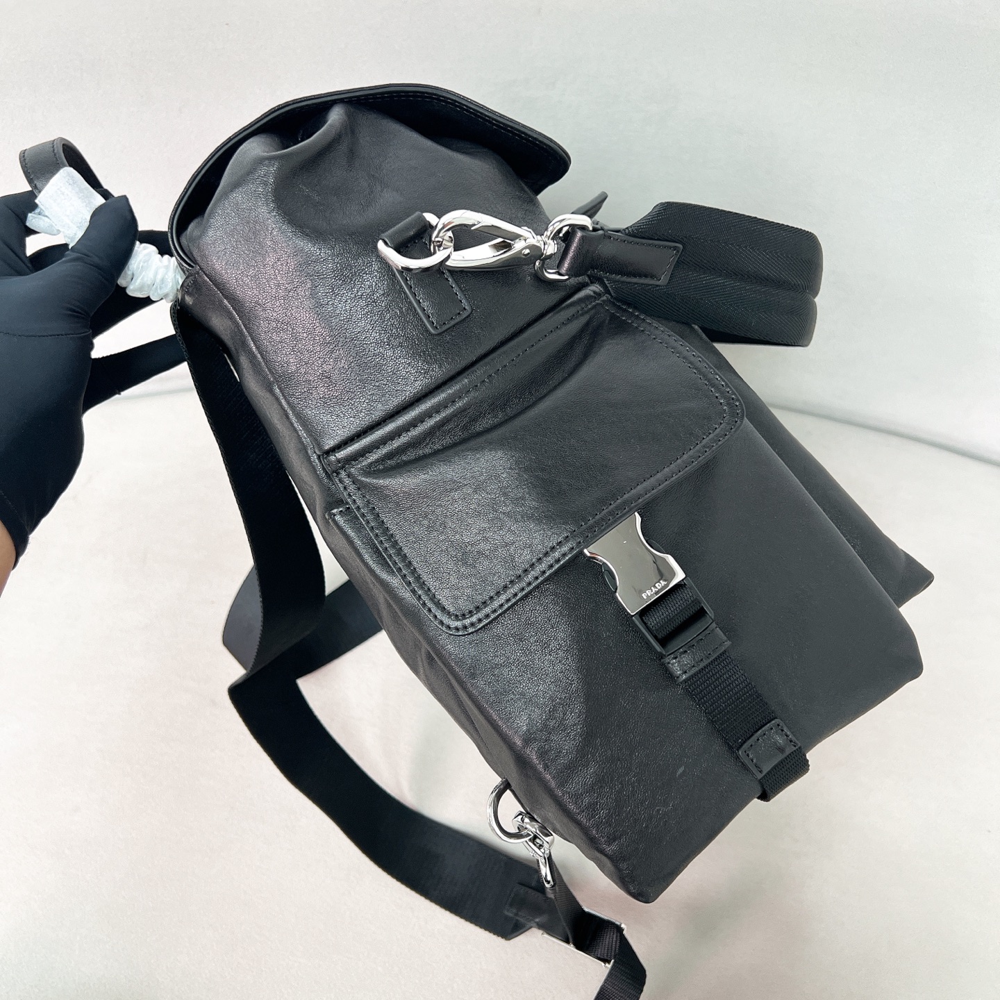 普拉达 PRADA  Explore  双肩包 尼龙 咖啡色 皮革  H0-2VZ118_2HE8_F0201