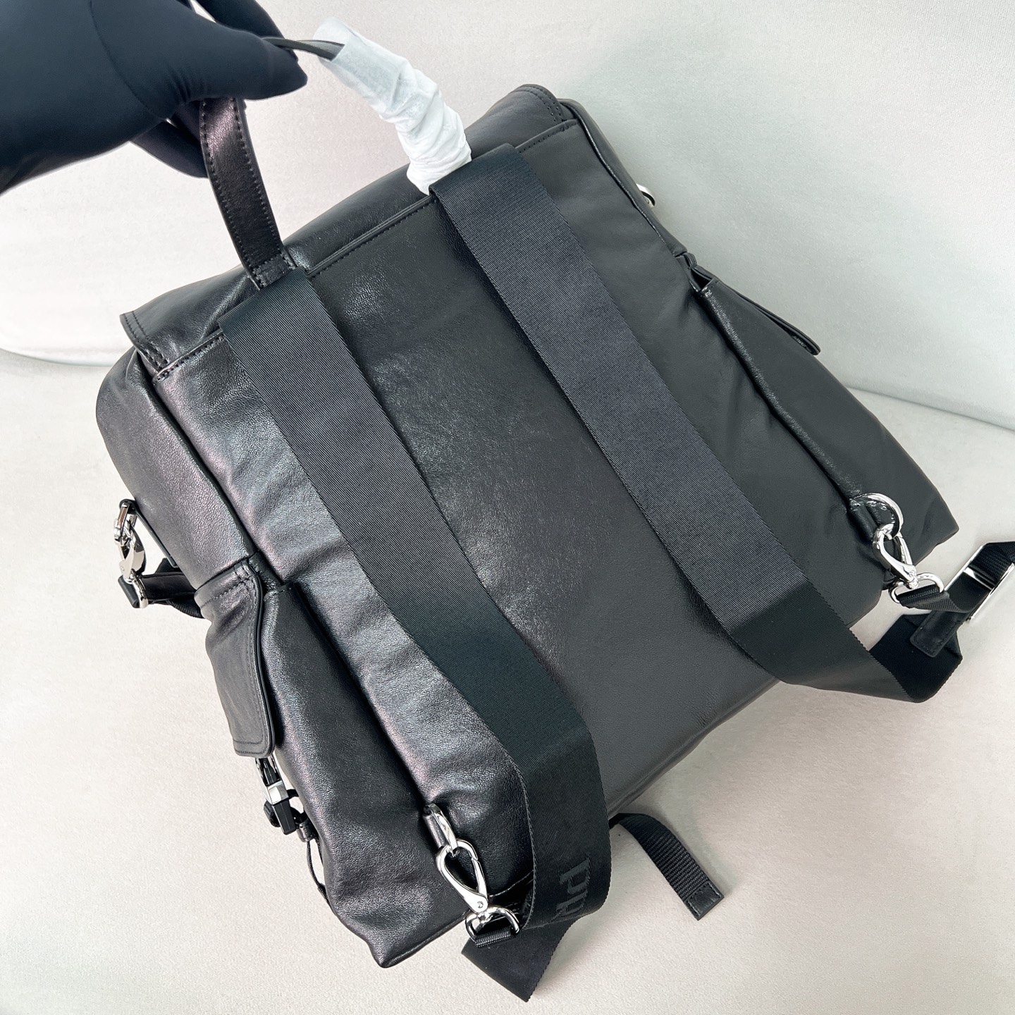普拉达 PRADA  Explore  双肩包 尼龙 咖啡色 皮革  H0-2VZ118_2HE8_F0201