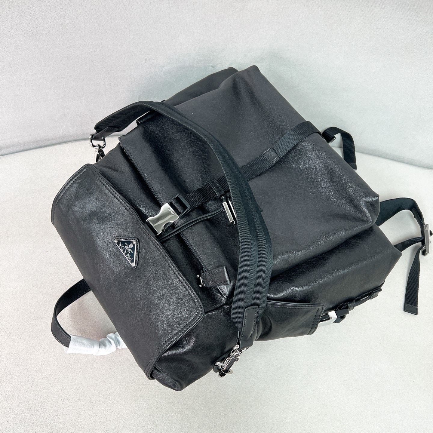 普拉达 PRADA  Explore  双肩包 尼龙 咖啡色 皮革  H0-2VZ118_2HE8_F0201