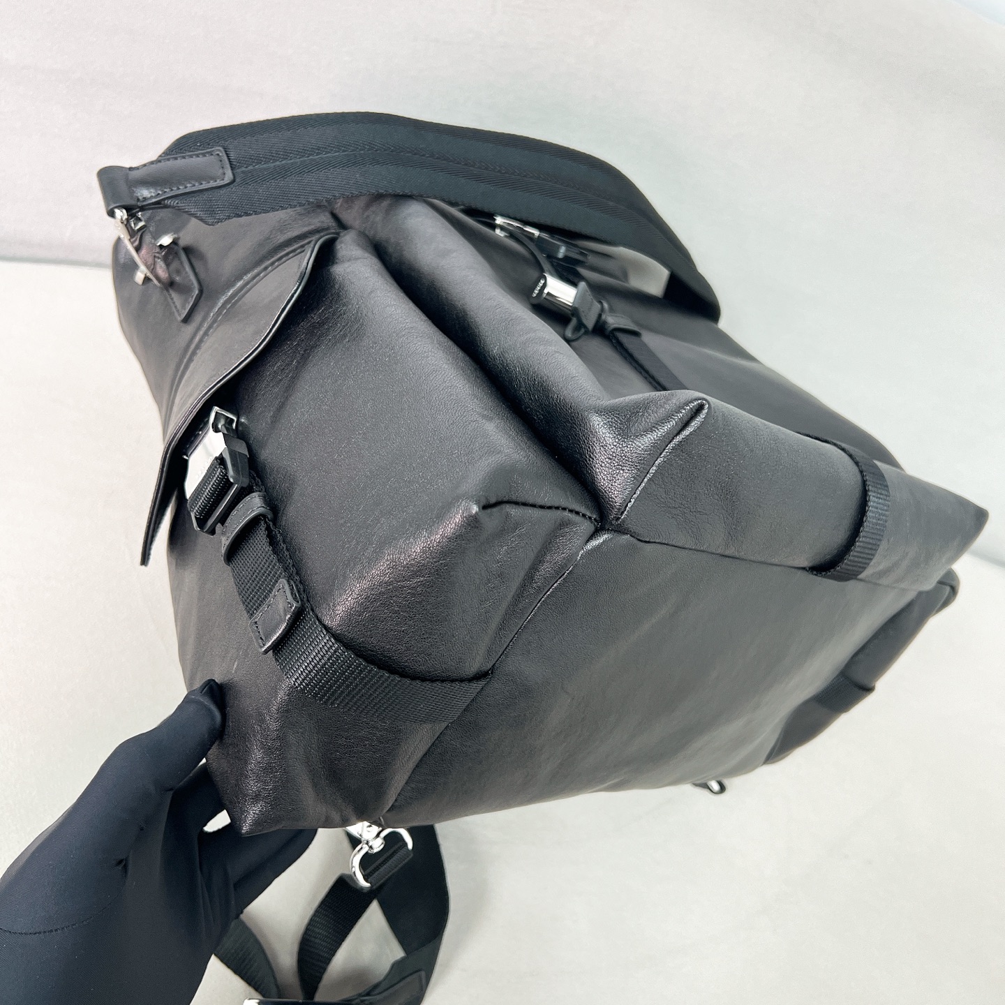 普拉达 PRADA  Explore  双肩包 尼龙 咖啡色 皮革  H0-2VZ118_2HE8_F0201