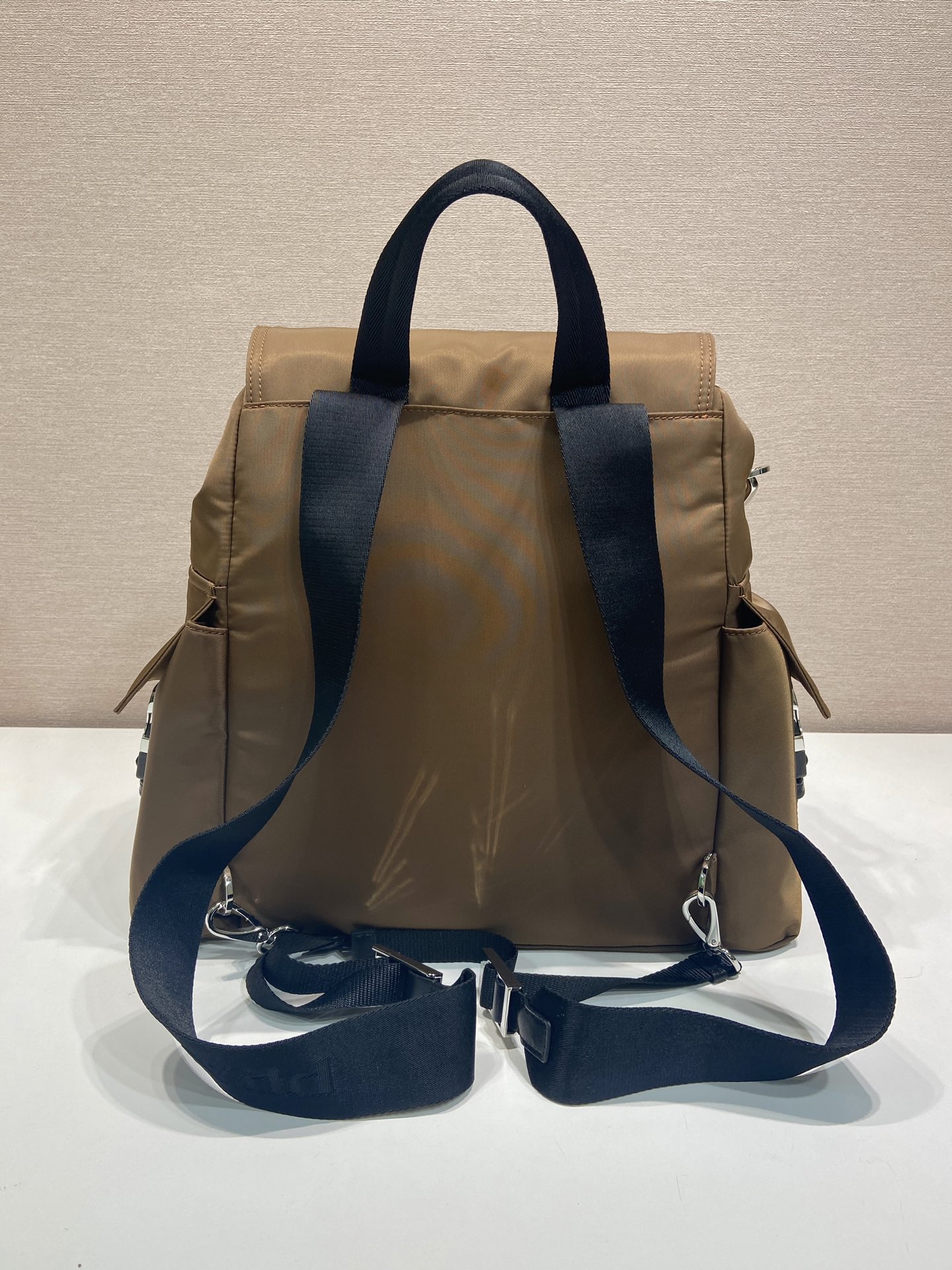 普拉达 PRADA  Explore  双肩包 尼龙 焦糖色 尼龙  H0-2VZ118_2DW3_F0038