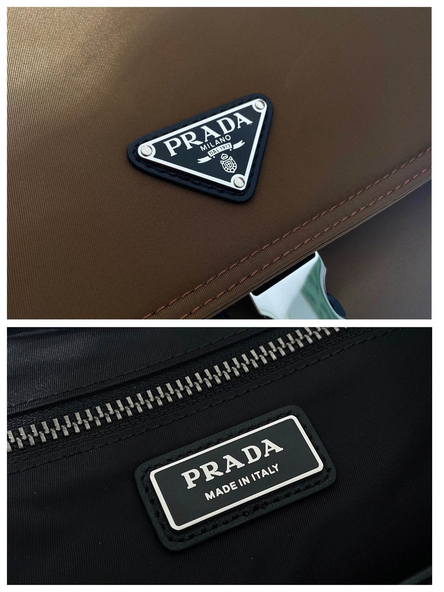 普拉达 PRADA  Explore  双肩包 尼龙 焦糖色 尼龙  H0-2VZ118_2DW3_F0038