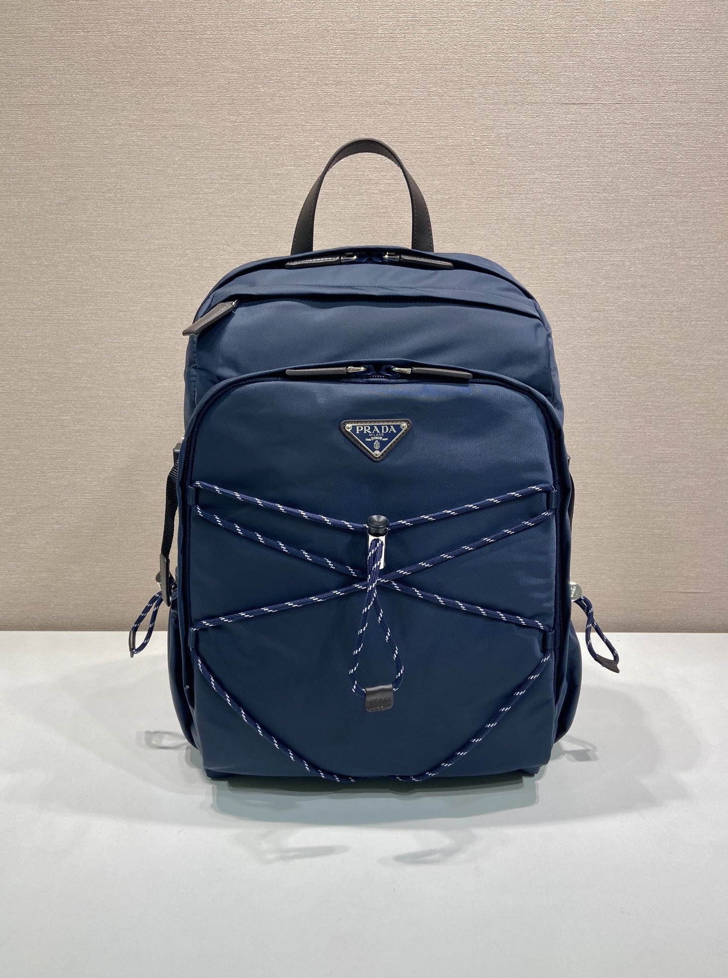 普拉达 PRADA Re-Nylon 双肩包 尼龙 海军蓝 尼龙  H0-2VZ122_2DMG_F0008