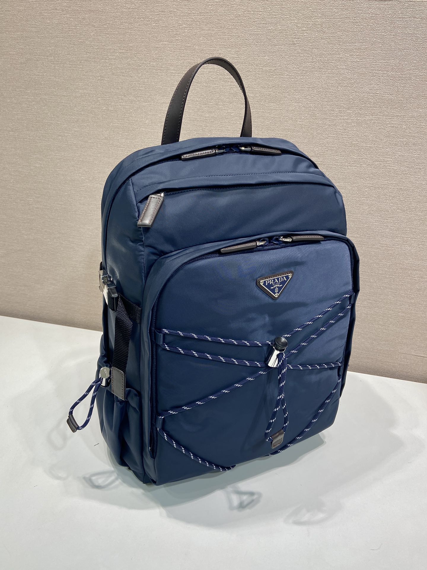 普拉达 PRADA Re-Nylon 双肩包 尼龙 海军蓝 尼龙  H0-2VZ122_2DMG_F0008