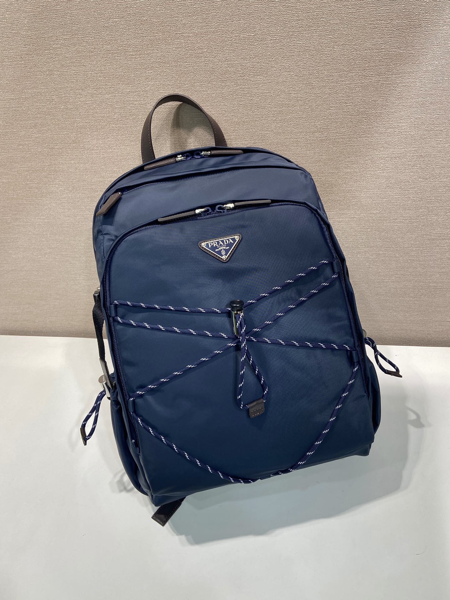 普拉达 PRADA Re-Nylon 双肩包 尼龙 海军蓝 尼龙  H0-2VZ122_2DMG_F0008