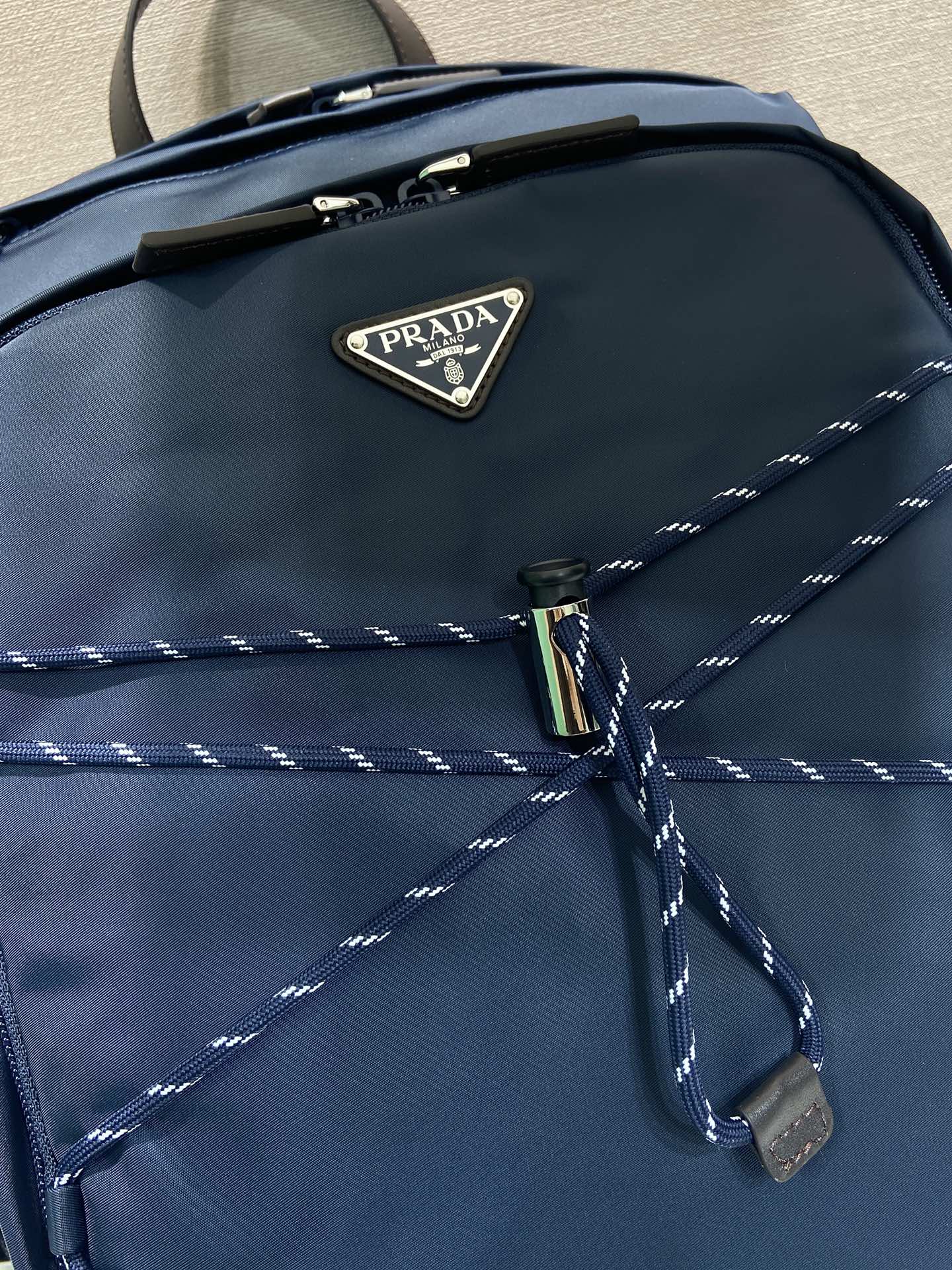 普拉达 PRADA Re-Nylon 双肩包 尼龙 海军蓝 尼龙  H0-2VZ122_2DMG_F0008