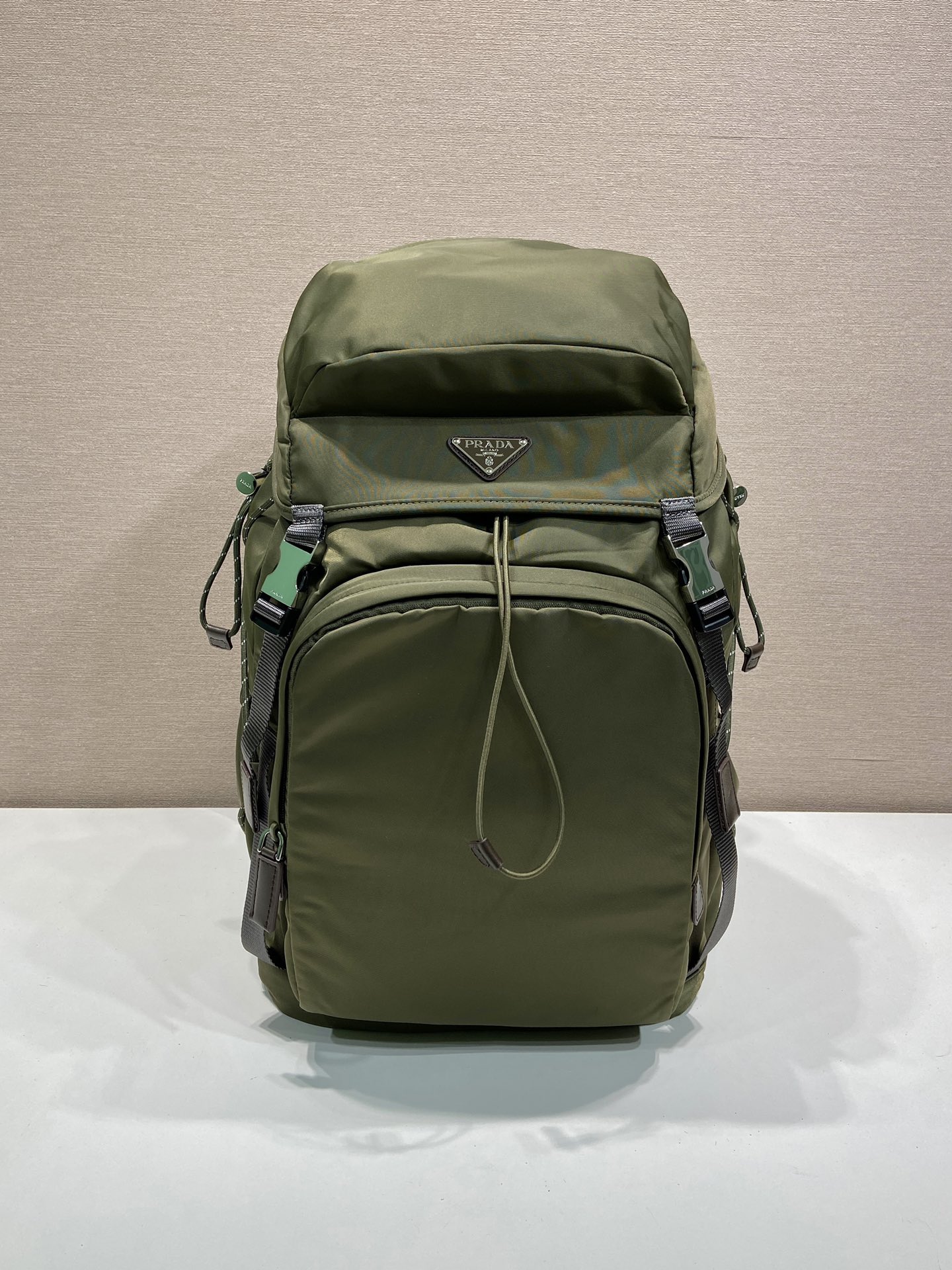 普拉达 PRADA Speedrock 双肩包 绿色 尼龙  H0-2VZ123_OOO_2DMG_F0334