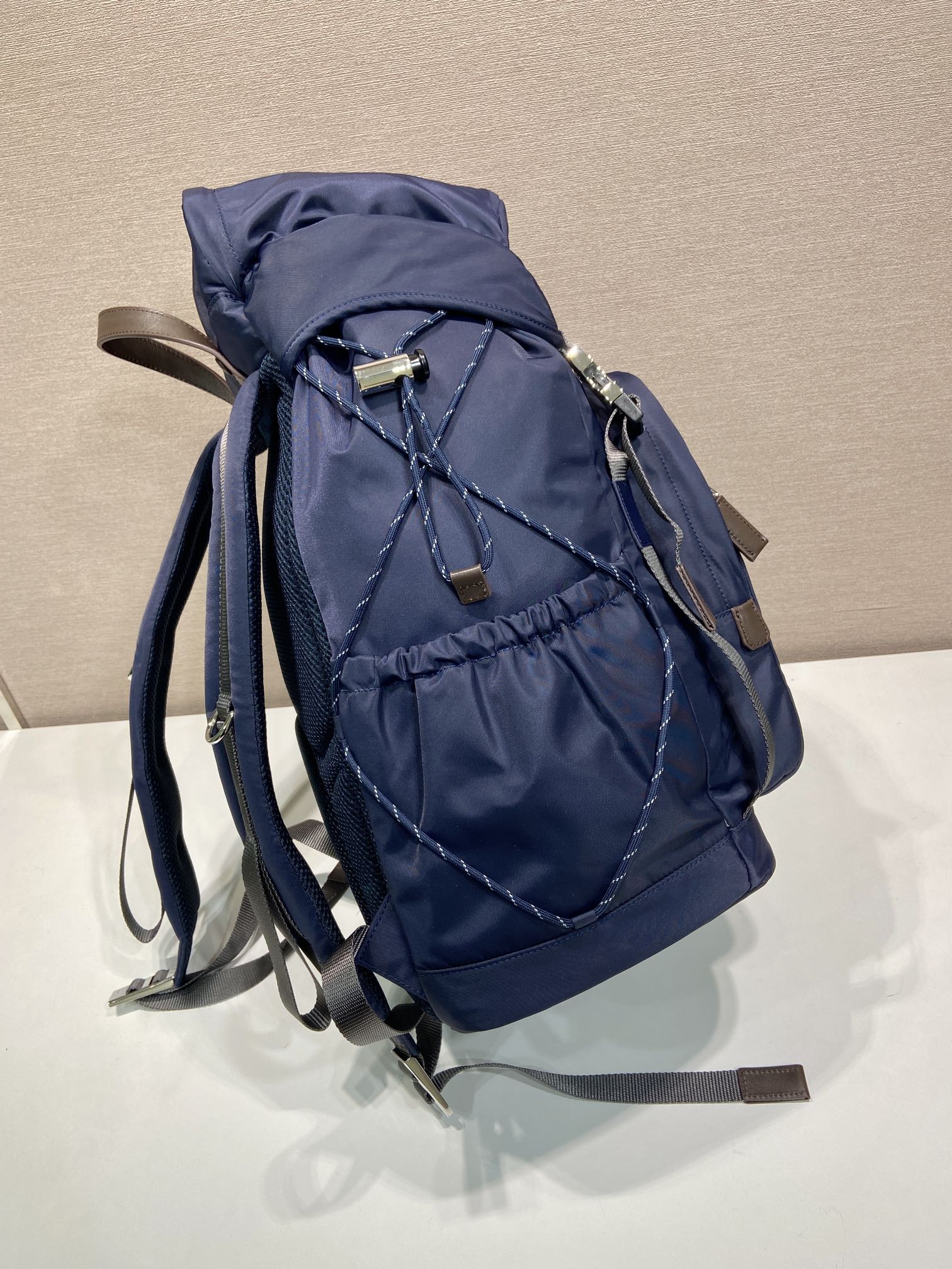 普拉达 PRADA Speedrock 双肩包 海军蓝 尼龙  H0-2VZ123_2DMG_F0008_V_OOO