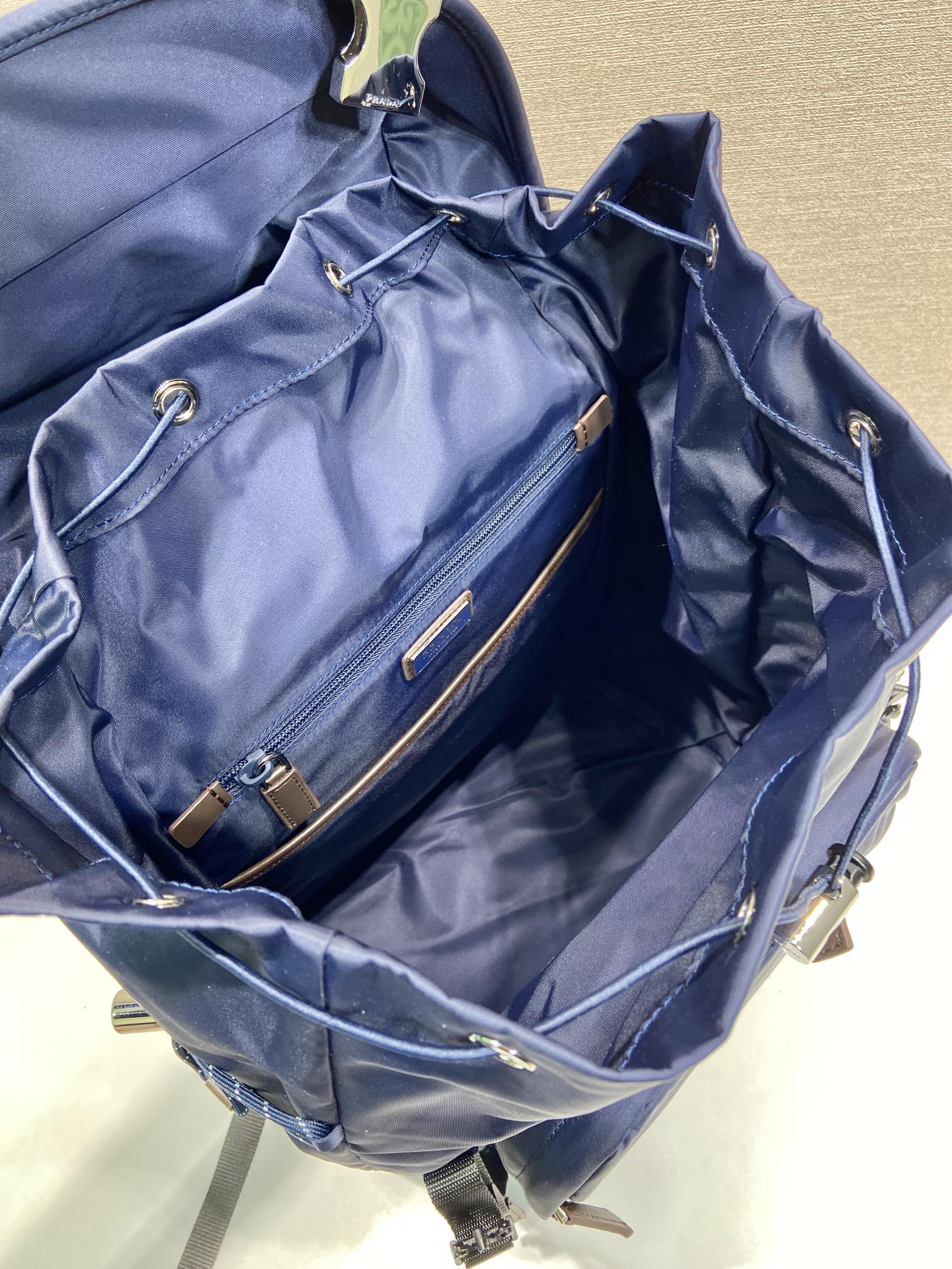 普拉达 PRADA Speedrock 双肩包 海军蓝 尼龙  H0-2VZ123_2DMG_F0008_V_OOO