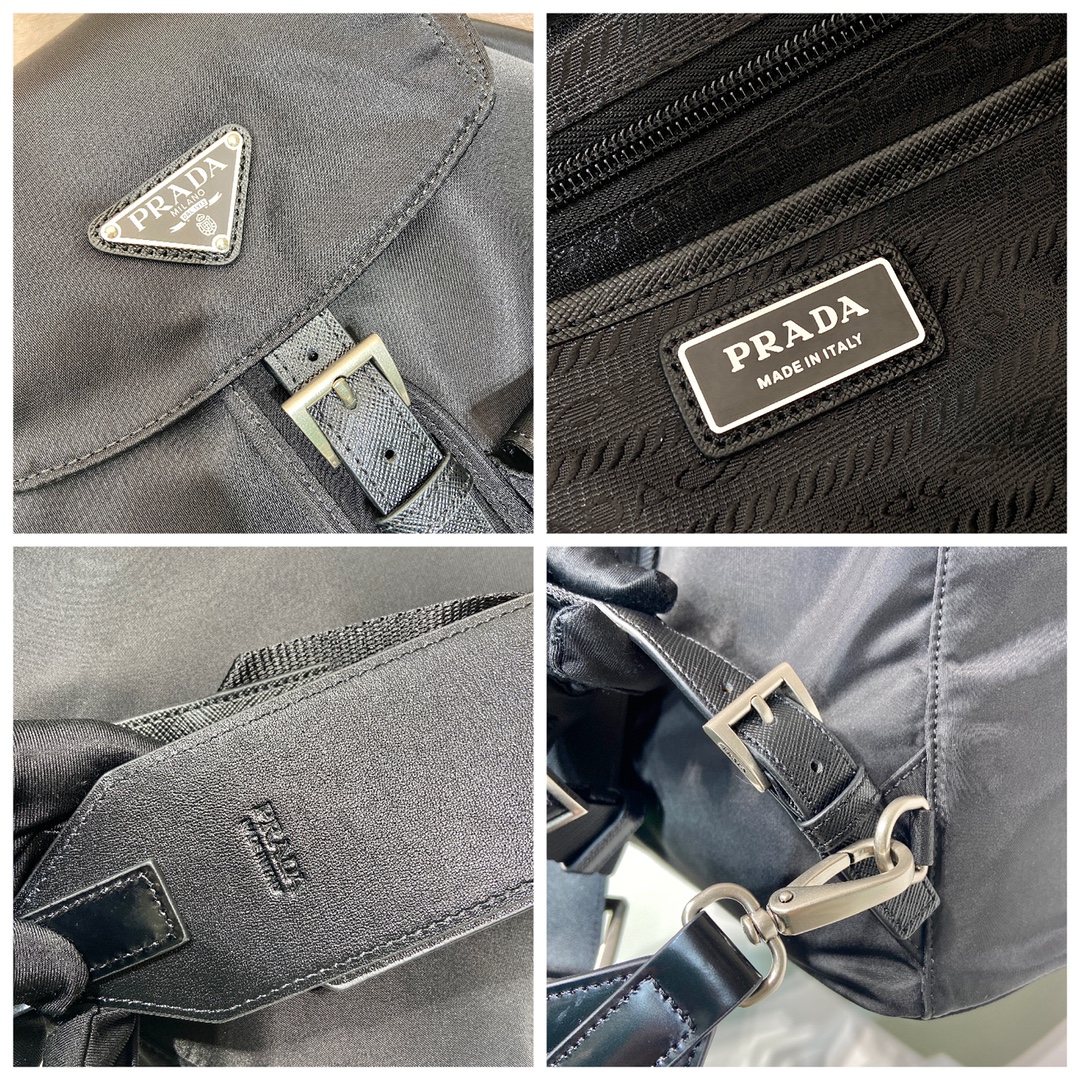 普拉达 PRADA  Re-Nylon 双肩包 黑色 尼龙  H0-2VZ110 