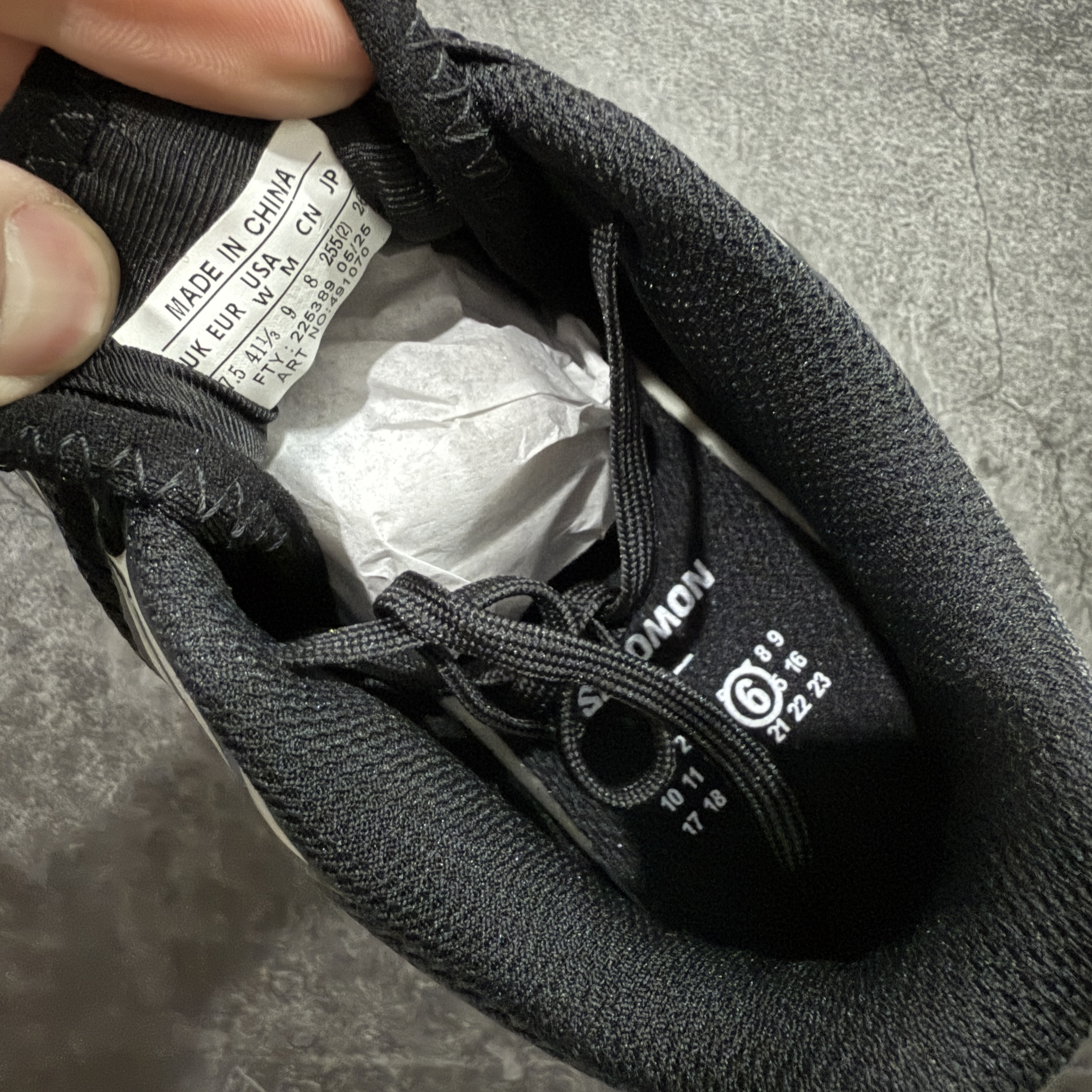 SALOMON XT-6  MM6 Maison Margiela 萨洛蒙  低筒 减震防滑 户外 跑步鞋 运动鞋 登山 男鞋 女鞋  波鞋 （版型偏小一码）黑银491070