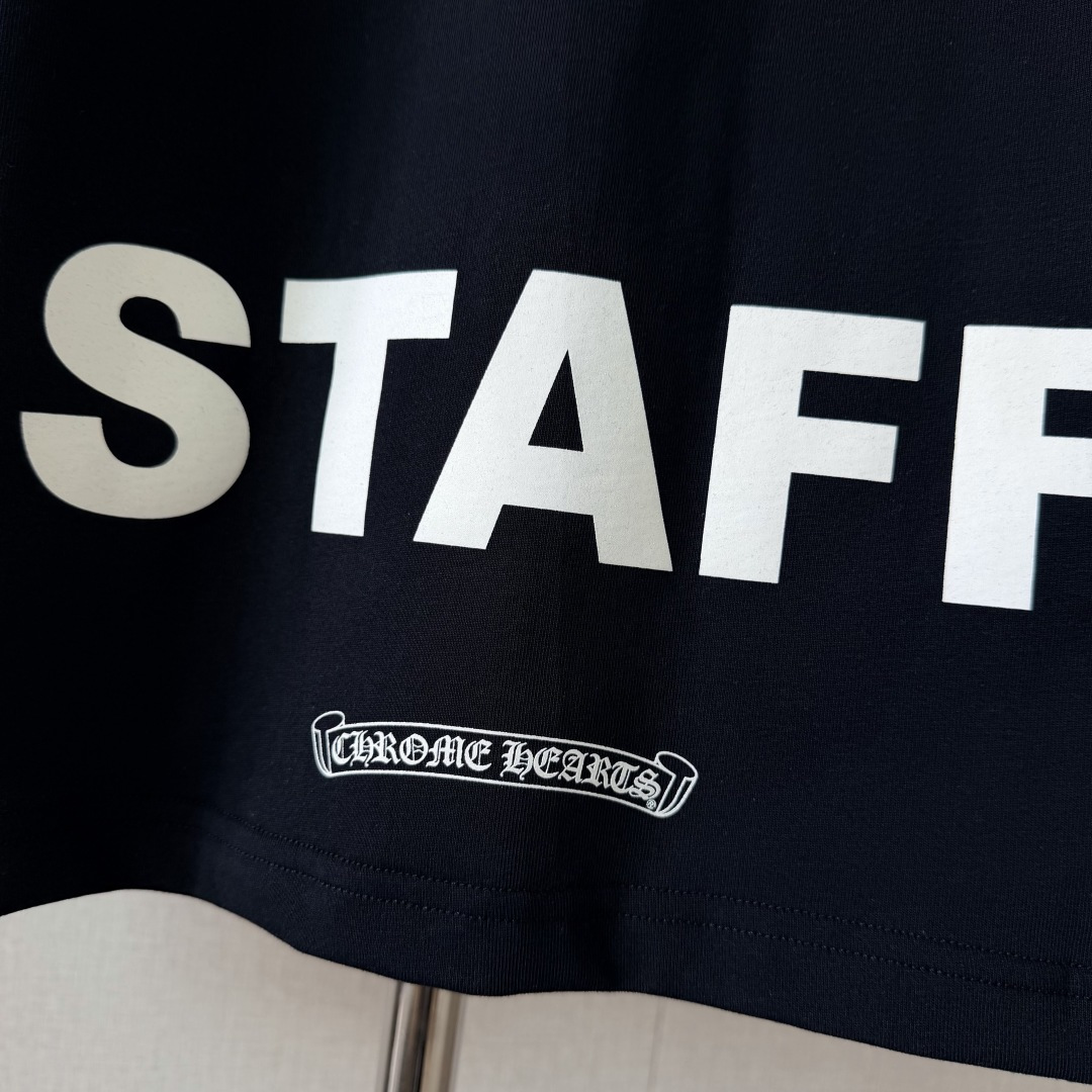 Chrome Hearts CH克罗心 长袖 袖子字体 后背大马蹄  STAFF黑橙