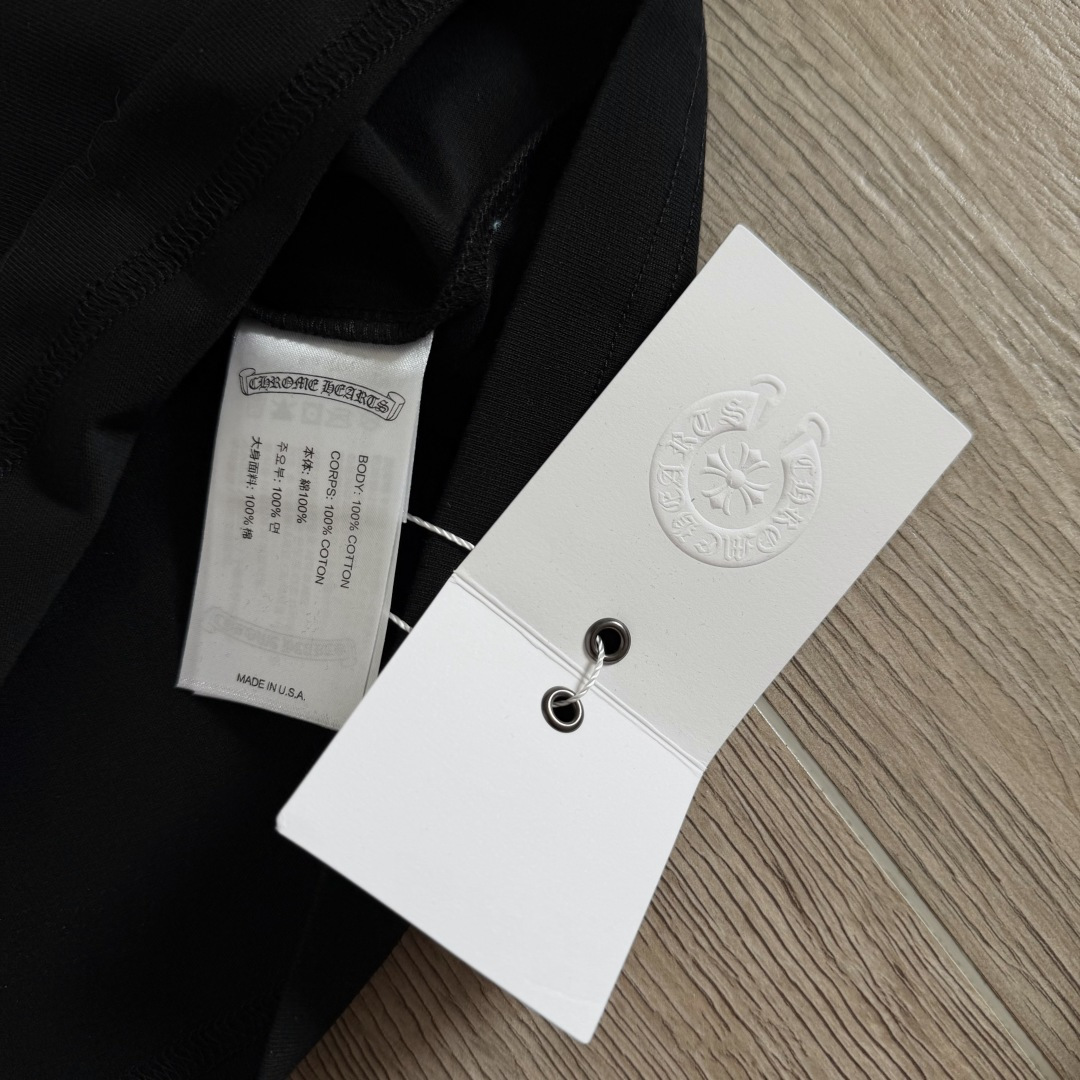 Chrome Hearts CH克罗心 长袖 袖子字体 后背大马蹄  STAFF黑橙